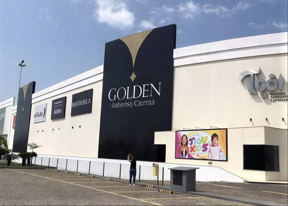 Fachada do Golden Shopping, em São Luís